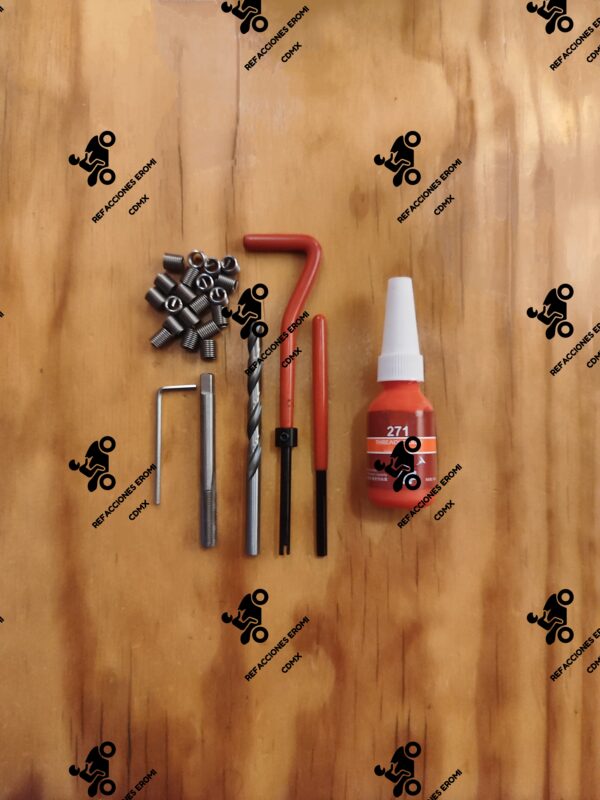 Kit Reparador de roscas m6x1 y fijador sellador de roscas - Image 2