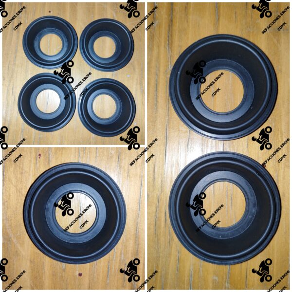 diafragmas para carburador génesis 600, 4 diafragmas de moto Yamaha